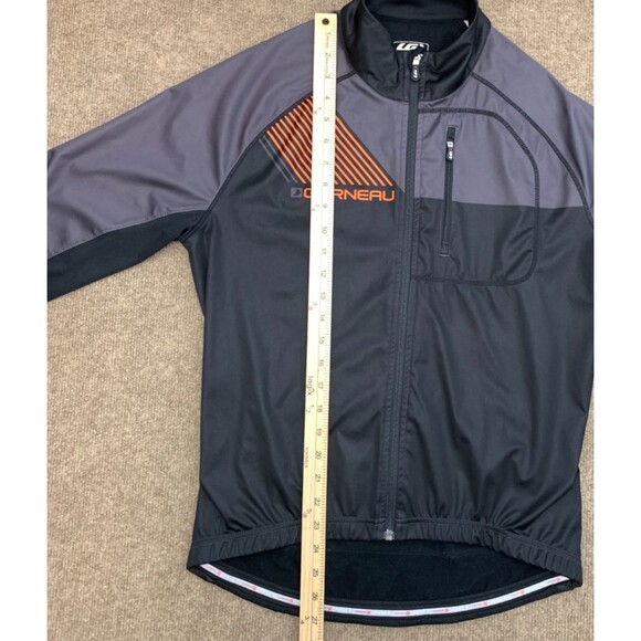 Louis Garneau Cycling Jacket Mens M Fleece Lined Zip-Up Long Sleeve Rear Pockets - Picture 4 of 9